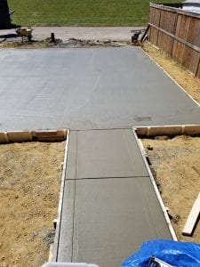 backyard patio cement in red deer